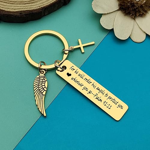 Miniatura 4 de Dabihu Llavero cristiano de regalo para mujeres y hombres, joyería religiosa, regalos de primera comunión, regalos de bautismo, llavero de versículo