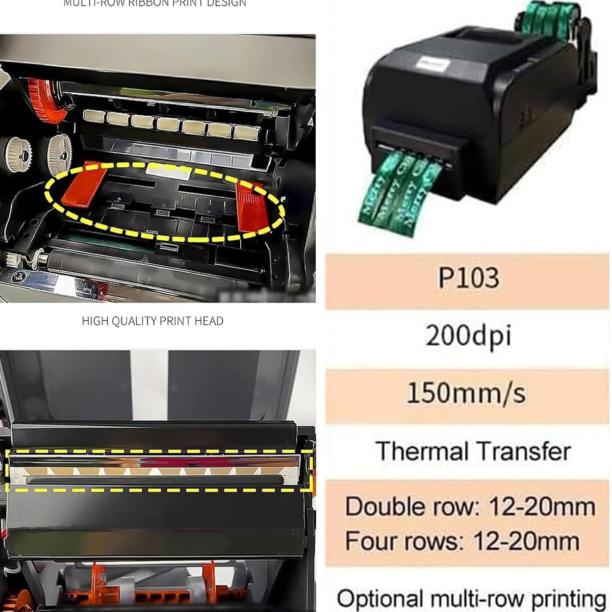 Macchina per la stampa di nastri di raso, stampante digitale automatica a nastro da 150 mm/s con supporto per nastro, macchina per la stampa di timbri per confezioni regalo, larghezza 12-20 mm, supp