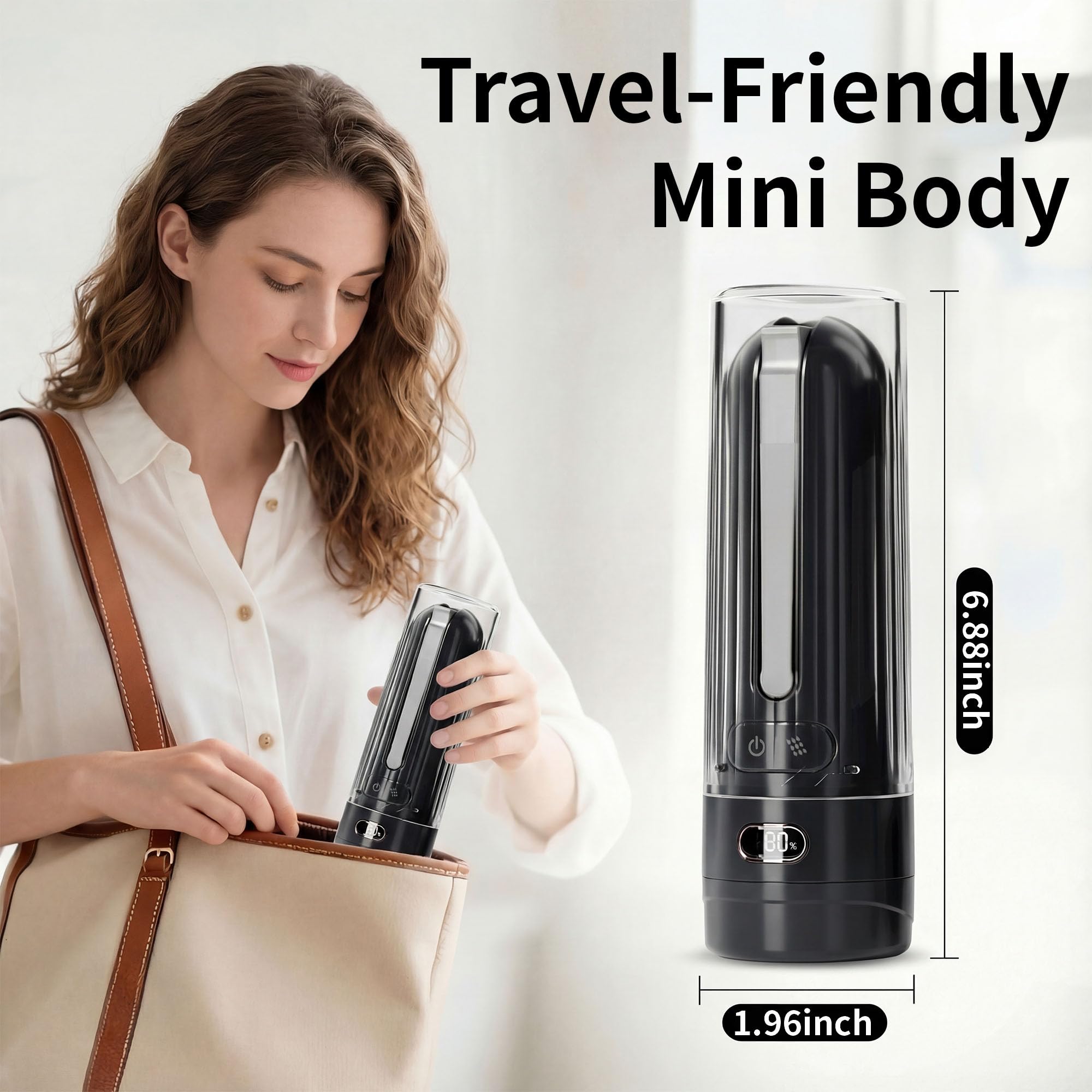 Tragbares Bidet für Reisen, persönliche Hygiene-Sprühflasche für Damen und Herren, mobiles Bidet, tragbar für Toilette, elektrischer Handheld, Hochdruck, faltbar, USB-C batteriebetrieben