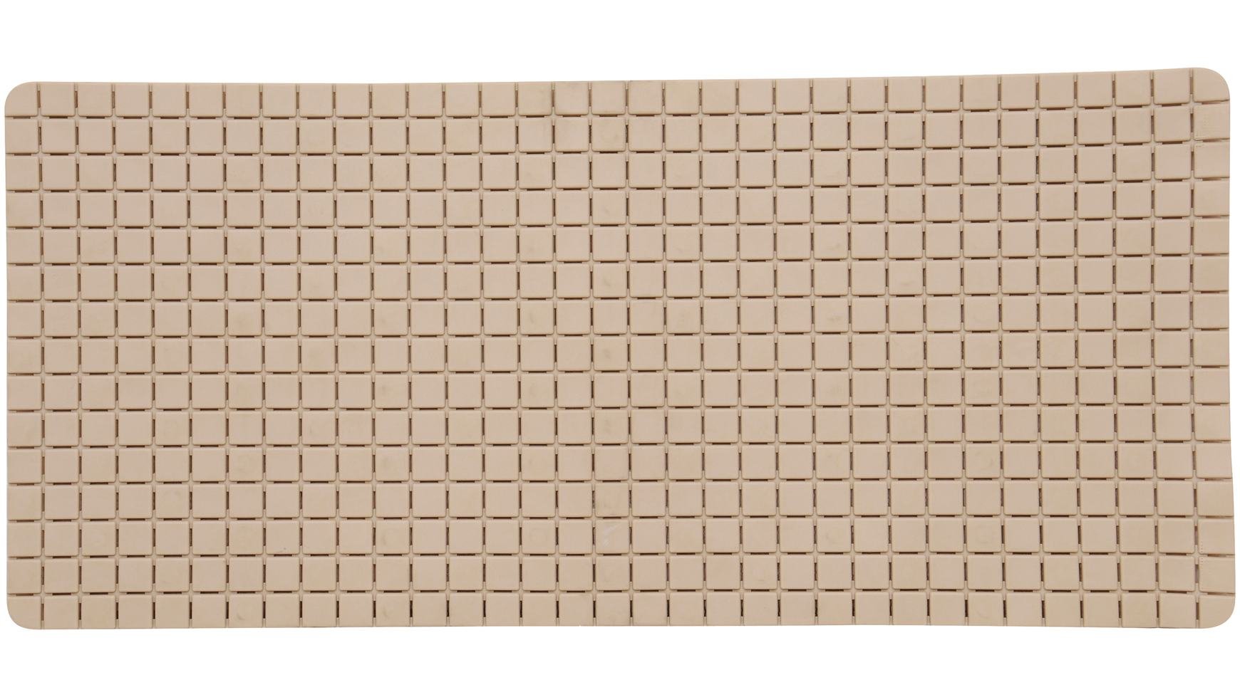 Bath mat "Quadro Premium" 36x76cm beige, 76 x 36 cm (Rectangular) - Image 2