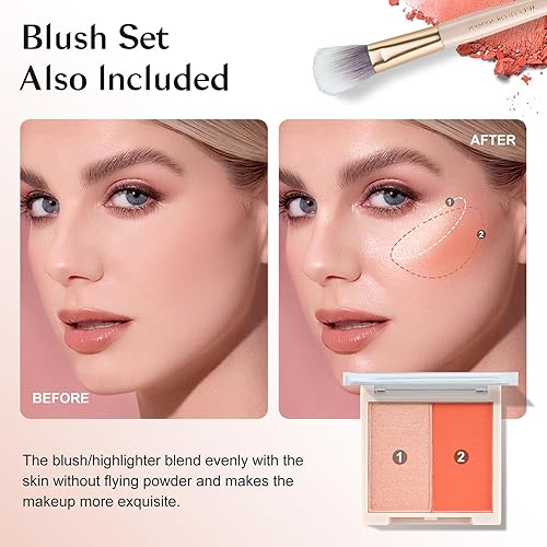 Miniatura 6 de Color Nymph Kit de maquillaje todo en uno para adolescentes y niñas  Juego de maquillaje para principiantes con bolsa de cosméticos  Incluye sombra