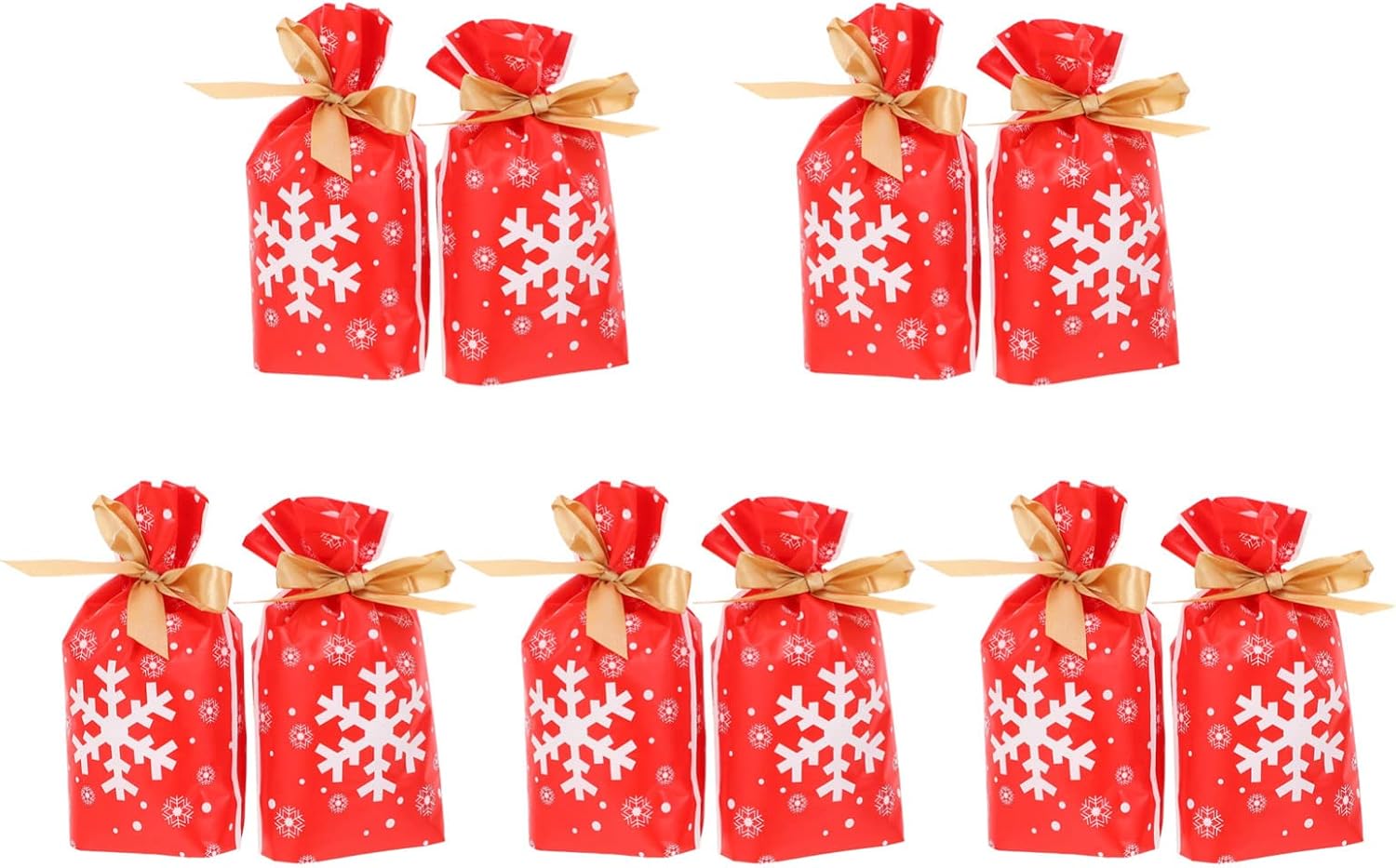 Bestoyard キャンディーバッグ 巾着袋 クリスマスギフトバッグ ポリ袋 小分け 手作り お菓子入れ ポーチ