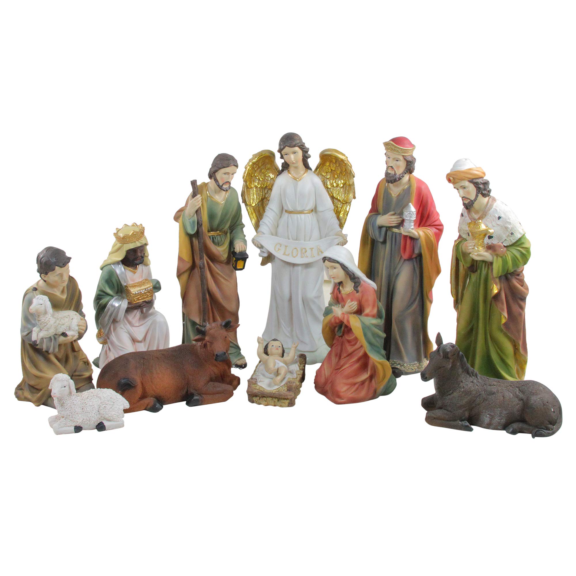 Northlight Christmas Nativity Figurines Set - 19.5” - 11-Piece