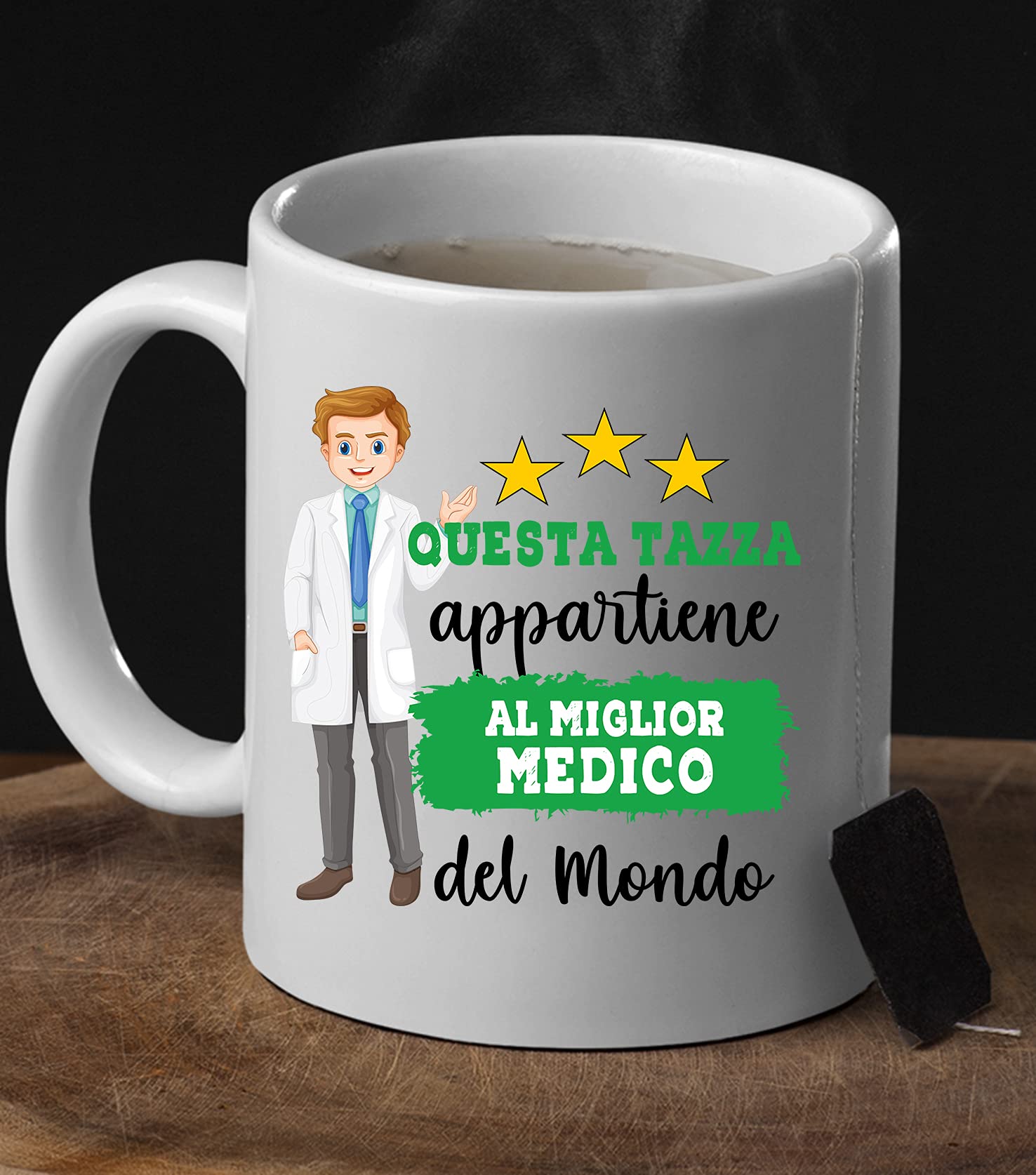 Colorfamily Tazza PERSONALIZZABILE CON NOME Barista Mestieri divertenti