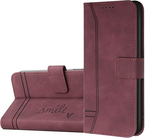 Miniatura 8 de IVY Poco X3 Funda tipo cartera para Poco X3 Smile StyleSkin Touch FeelingHebilla magnética Funda de piel sintética para Xiaomi Poco X3  Poco X3