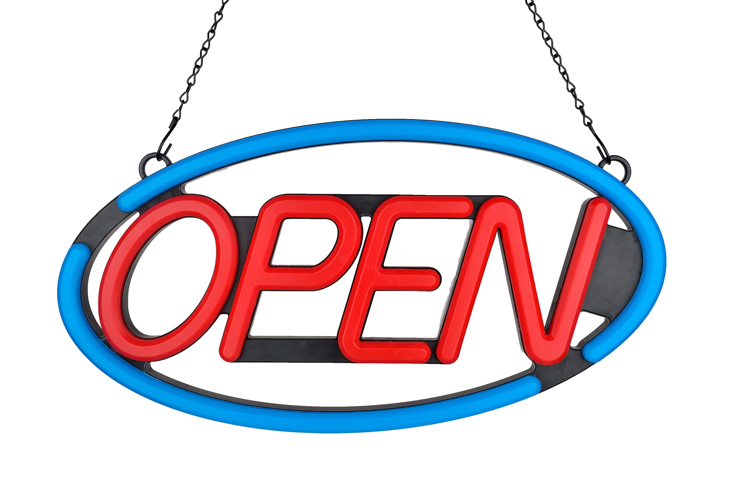 LED Open Sign Manufacturer Brittech 24'' X 12'' Sinal Aberto de
