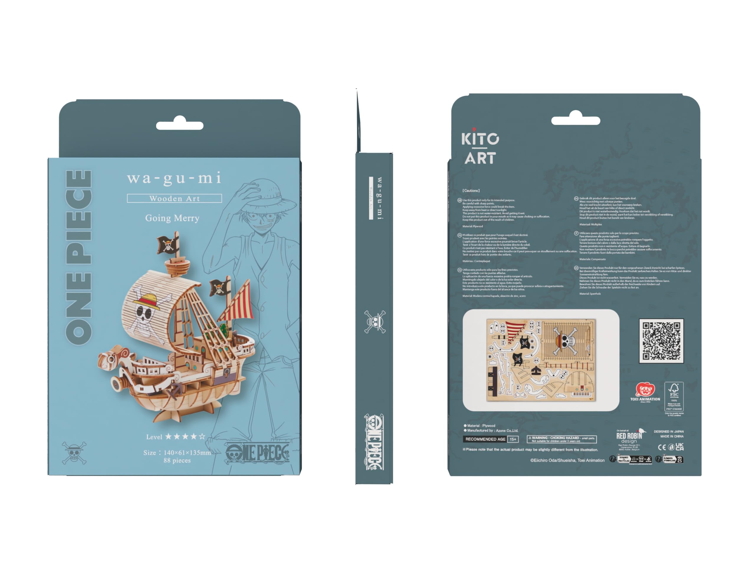 Kit "Book Nook" Wa-Gu-Mi One Piece Bateau Going Merry