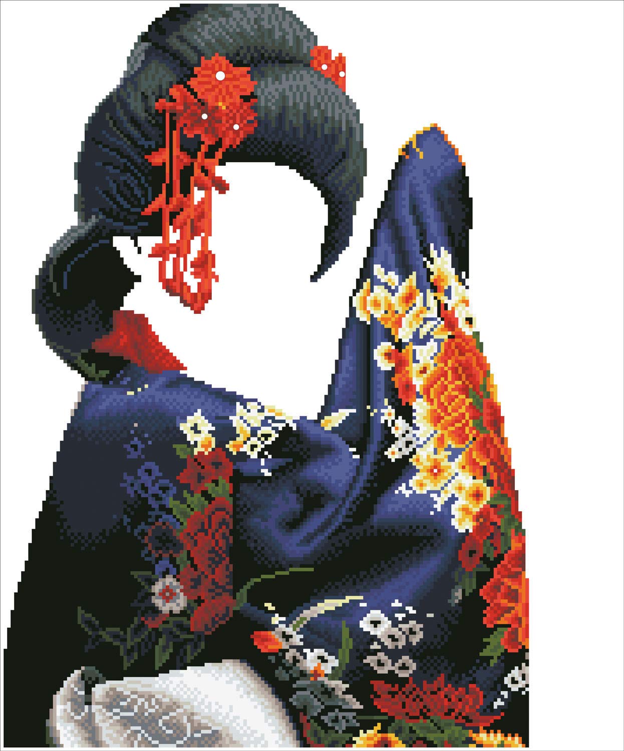 DIAMOND DOTZ Kyoto Beauty Diamond Painting Kits for Adults - Diamond Art Kits a Relaxing Creative Craft Kit with Dotz Gems 19x23