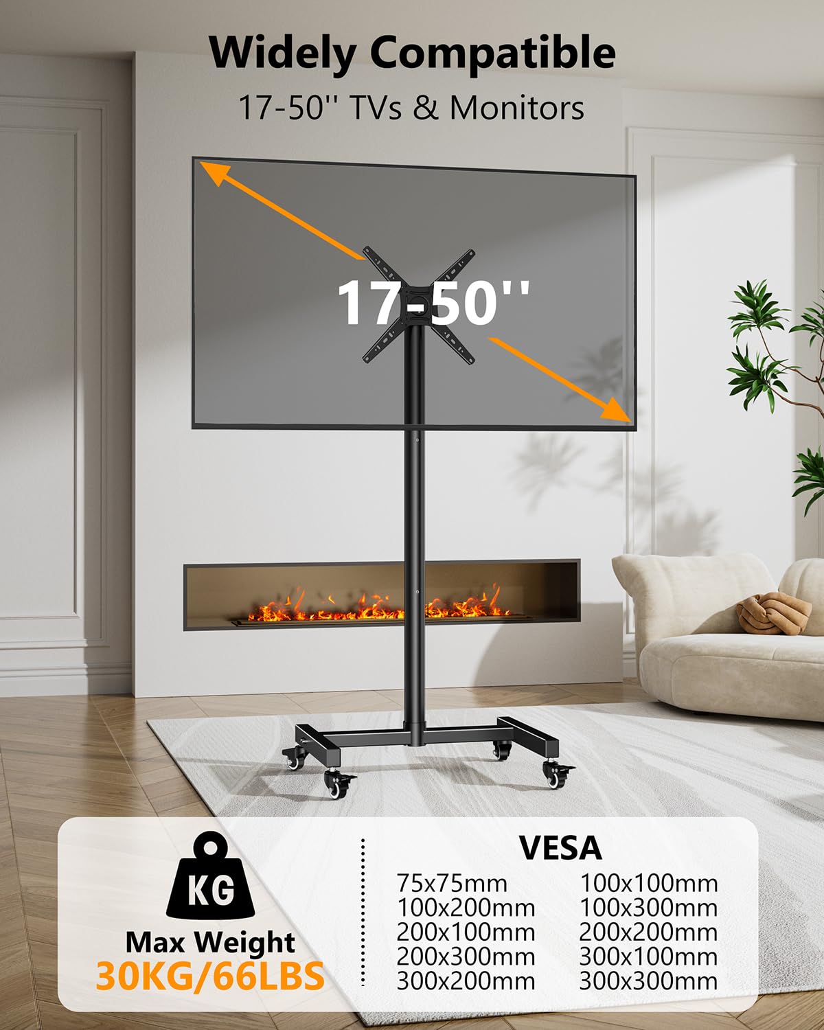 Verrijdbare TV Standaard Laag - Te Koop TV Standaard