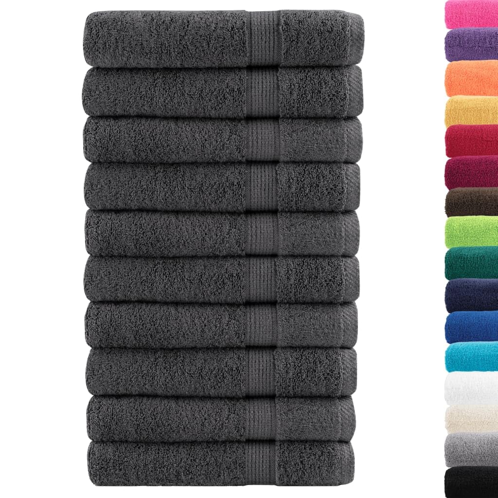Serviettes de douche SOLUND drap de bain toilette sauna 10 pcs
