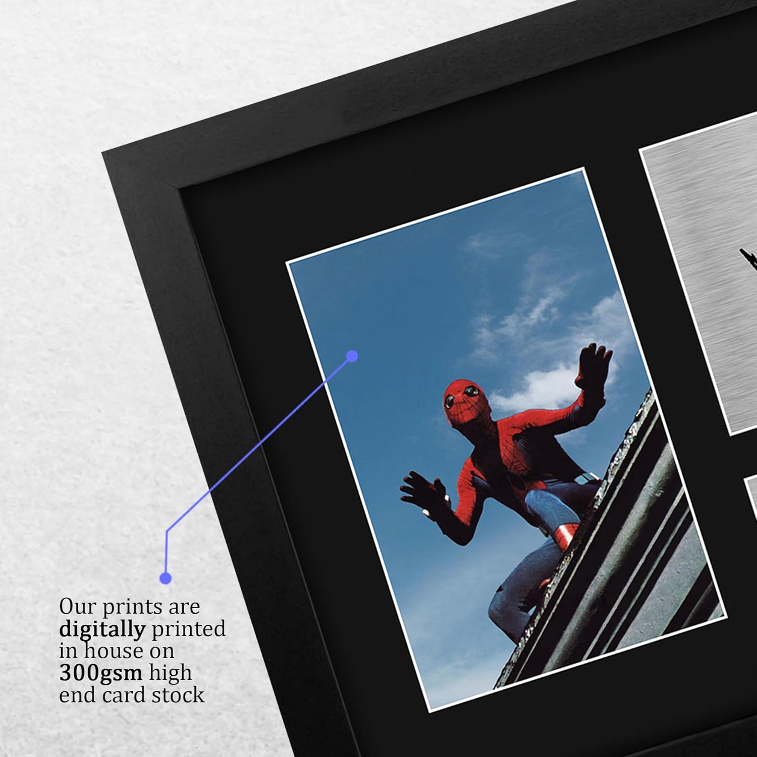 HWC Trading Nicholas Hammond The Amazing Spider-Man (1970s) Gifts Printed Signed Autograph Picture for Movie Memorabilia Fans - US Letter Framed (ID-008600)