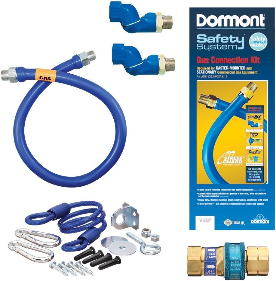36" Dormont 1675KIT2S Deluxe SwivelMAX Gas Connector Kit 3/4