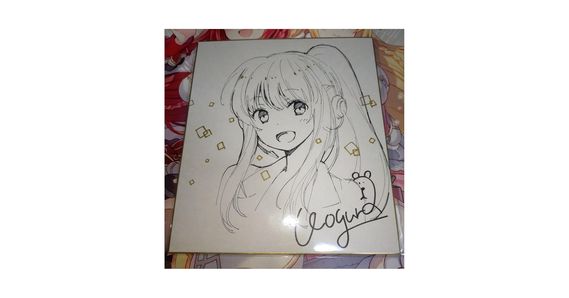 *フェア当選品*琥狗ハヤテ【御伽 おとぎ】*直筆イラスト＆直筆サイン色紙 楽天市場】箔押し ROKKAKU CARD やまとなでしこ ROKKAKU フタバ