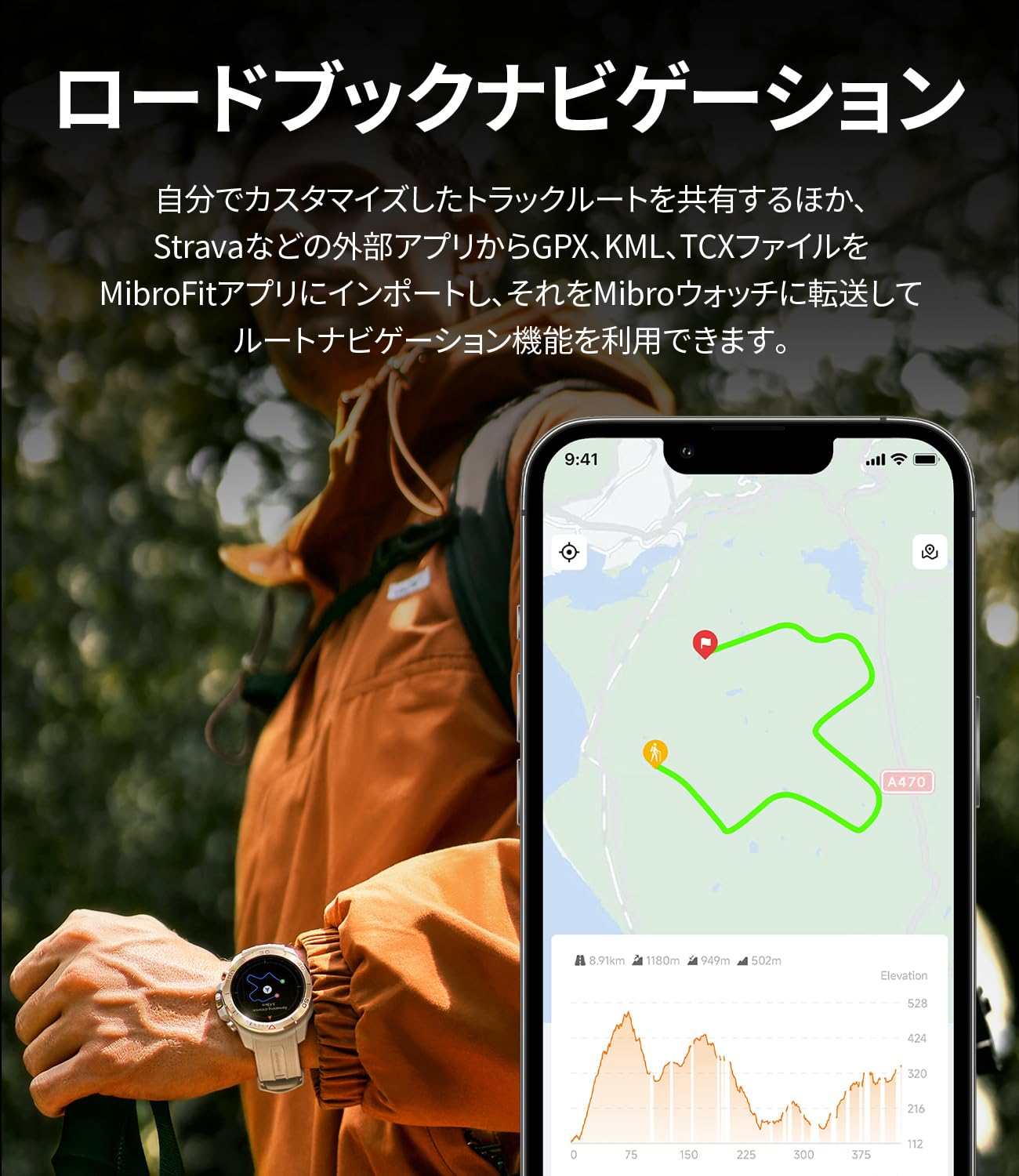 Amazon | Mibro GS Explorer アウトドア スマートウォッチ 軍用規格 