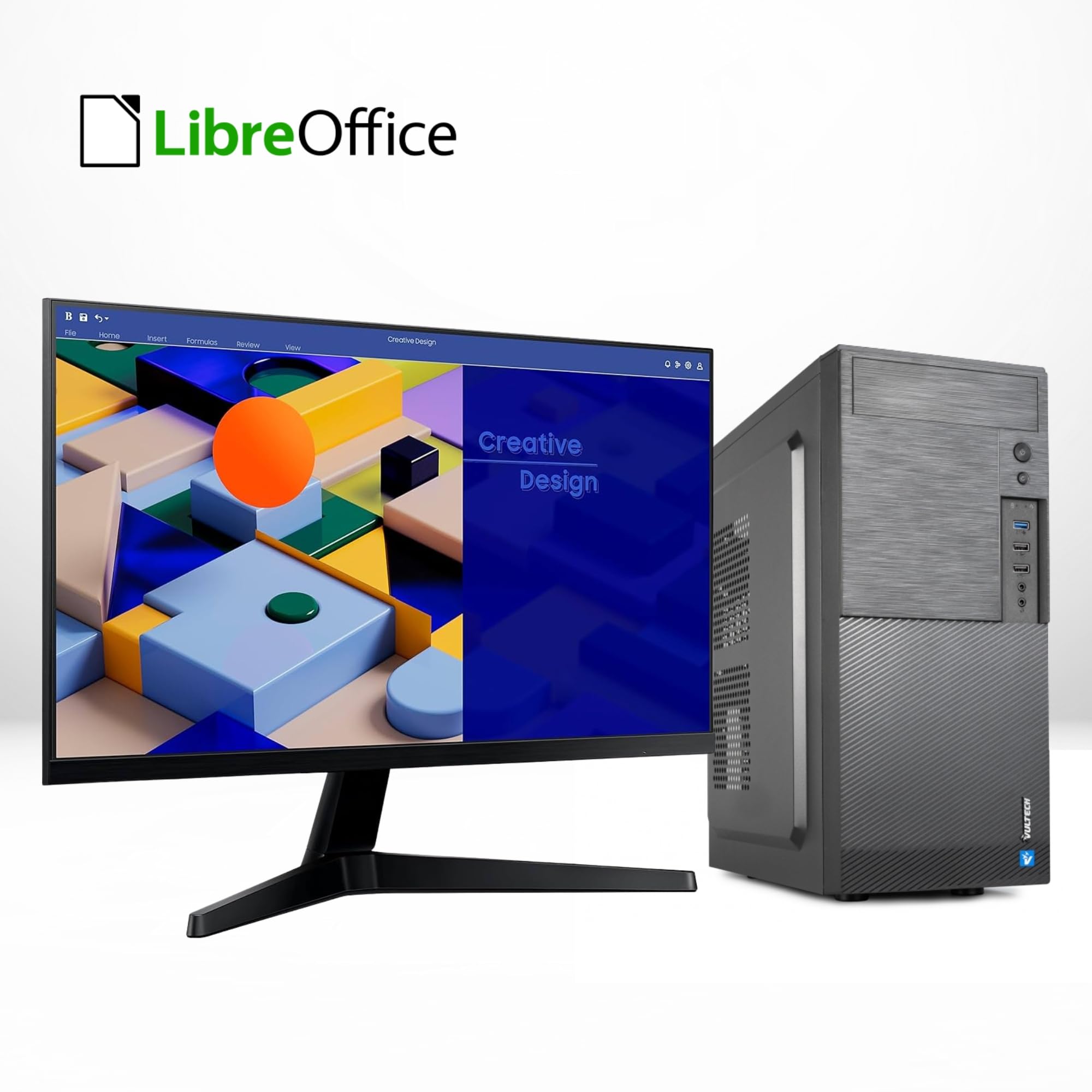 SG - Computer Pc Fisso Assemblato - CPU Intel i5-12400F 2.50 GHz 6 Core - GPU GT 1030 2Gb DDR5 - Ram 32Gb SSD 1Tb - USB 3.0 VGA Display Port Wi-Fi - Win 11 Pro