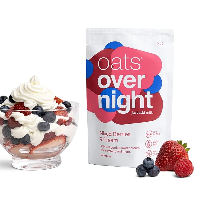Oats Overnight Avena Proteína 20g, Sabor Frutos Rojos y Manzana Canela, 16 Unidades miniatura 8
