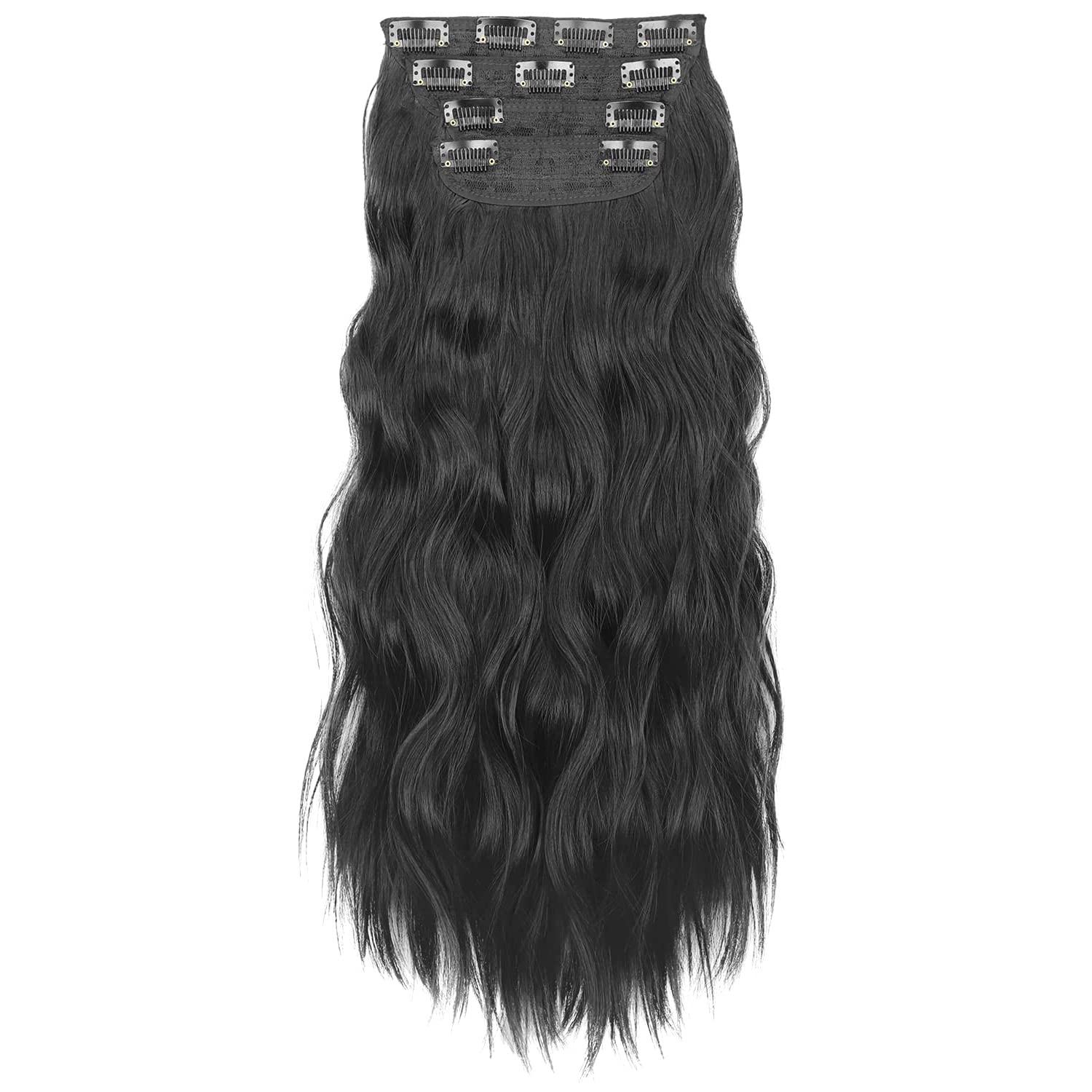 PRAVRAJYA Women's Hair Extension 22 Inch Natural Look Synthetic Wavy