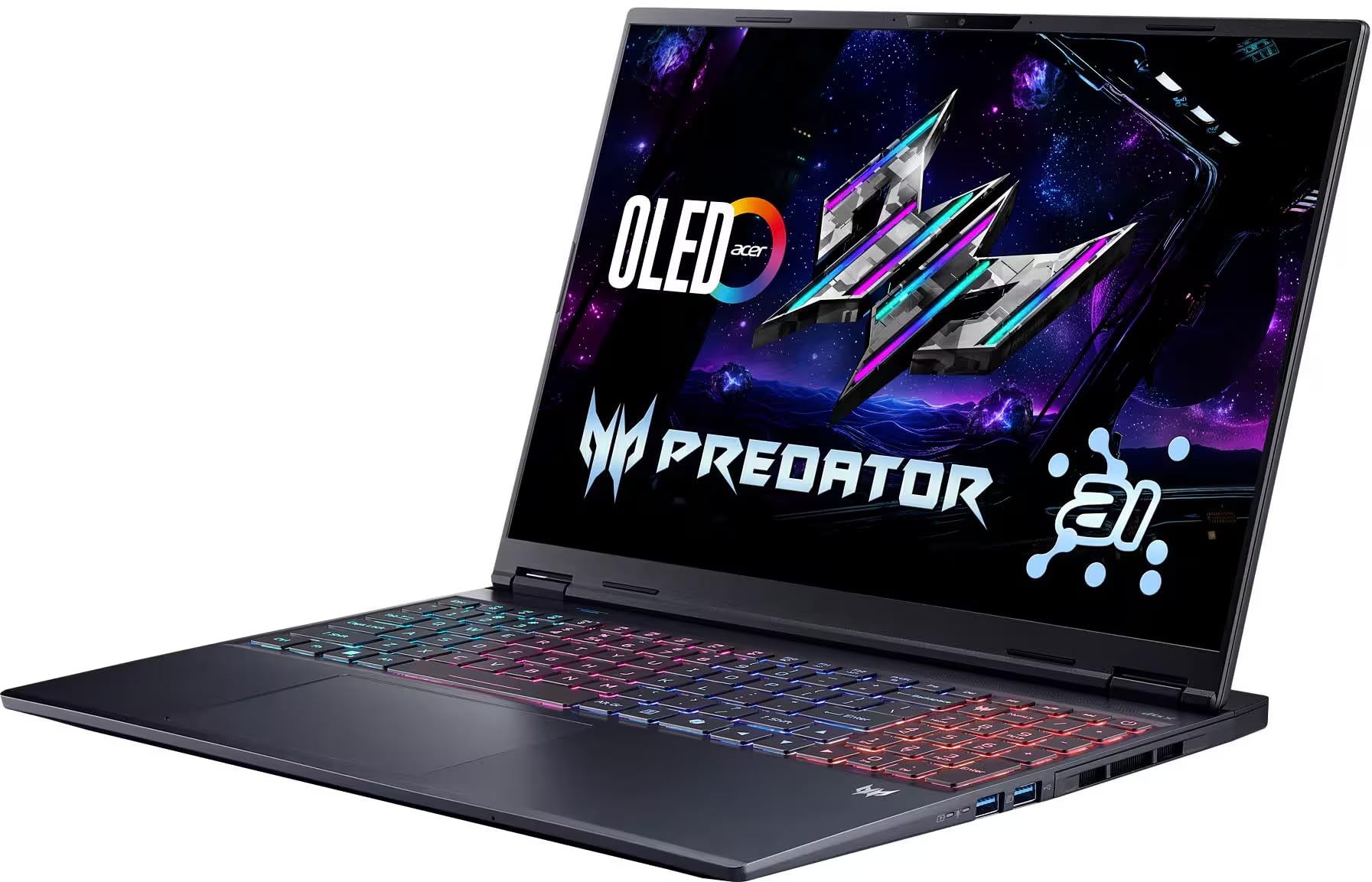 acer Predator Helios Neo 16S AI Gaming Laptop • NVIDIA RTX 5070Ti 12GB GDDR7 • 16" 2.5K 240Hz OLED Display • Intel Ultra 9 275HX • RGB Backlit KB • 32