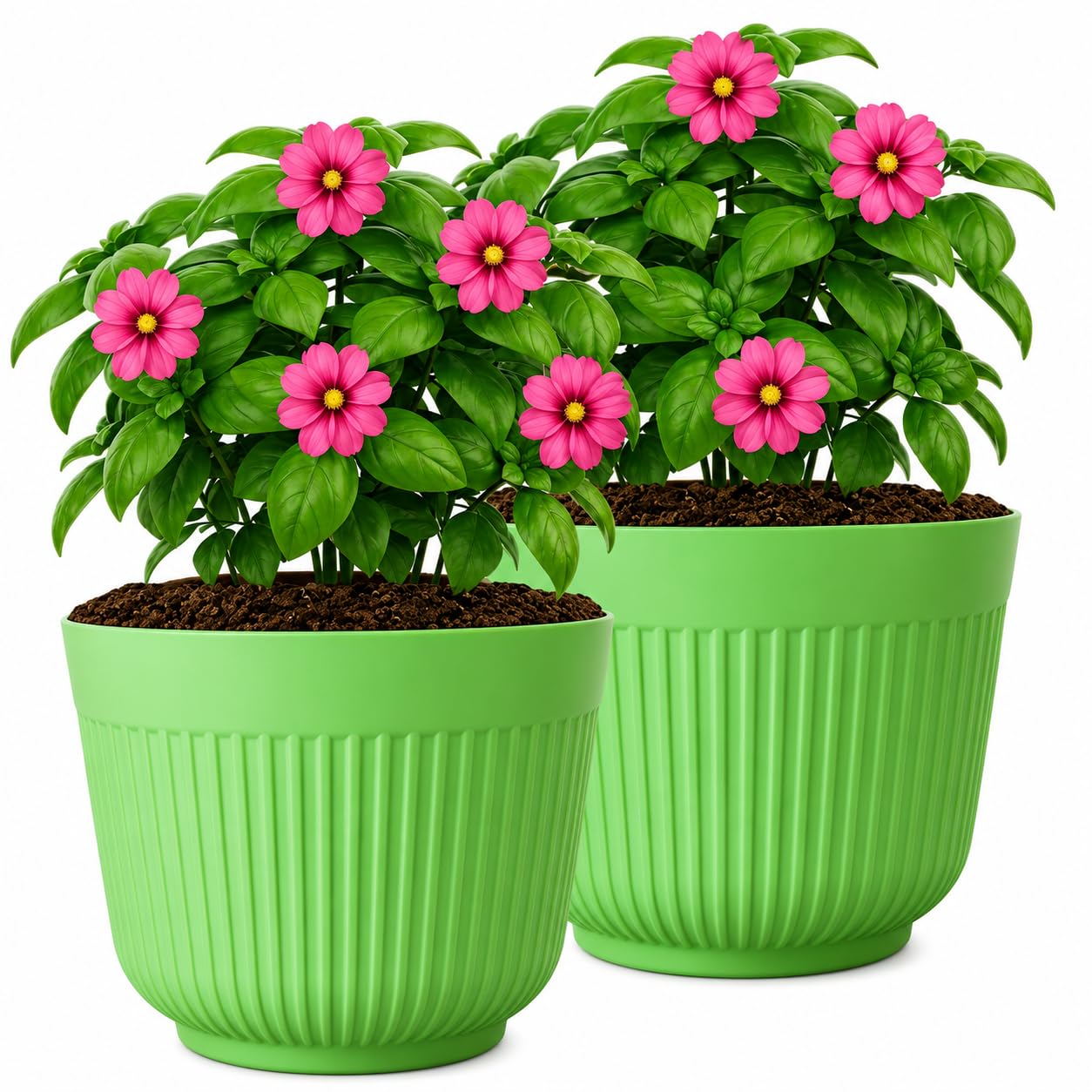 TECHBLAZE 12" Flower Pots - Pack of 8 -16 TECHBLAZE 12" Flower Pots - Pack of 8 -16