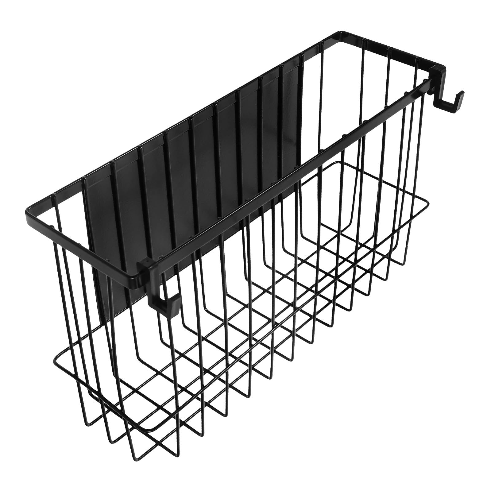 HANABASS Estante Magnético para Refrigerador de Hierro Negro sin Perforación, Organizador de Especias Compacto y Ahorrador de Espacio para Cocina y Nevera