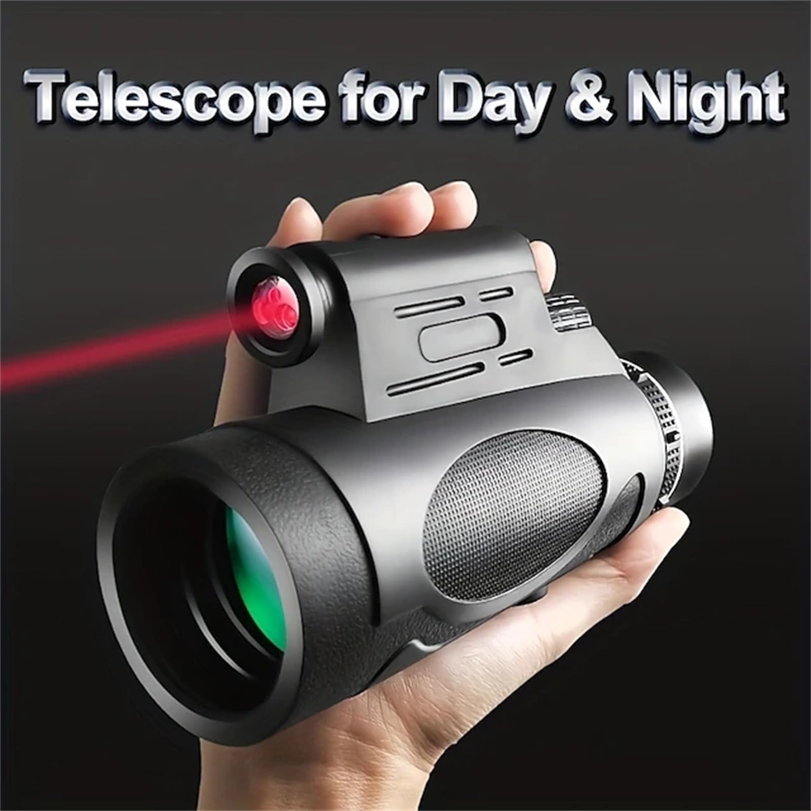 Generic Télescope monoculaire 12 x 50 pour adultes, haute puissance, observation des oiseaux, monoculaire clair à faible luminosité pour voyage en plein air, lentille FMC monoculaire pour la fête des