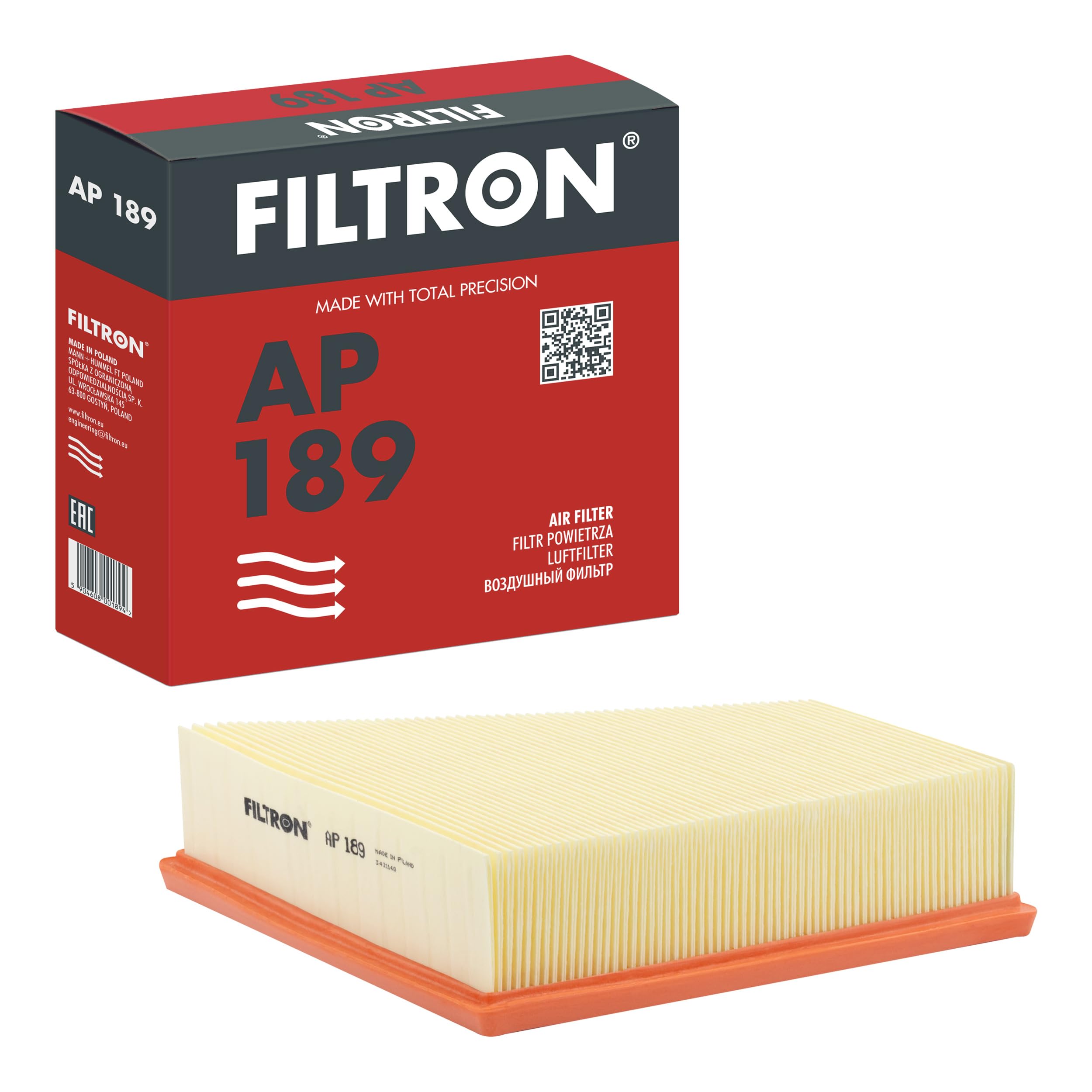 5x ✅Fits FILTRON AP 189 AIR FILTER SEAT IBIZA IV, IBIZA V, SKODA FAB ⭐UK Seller⭐