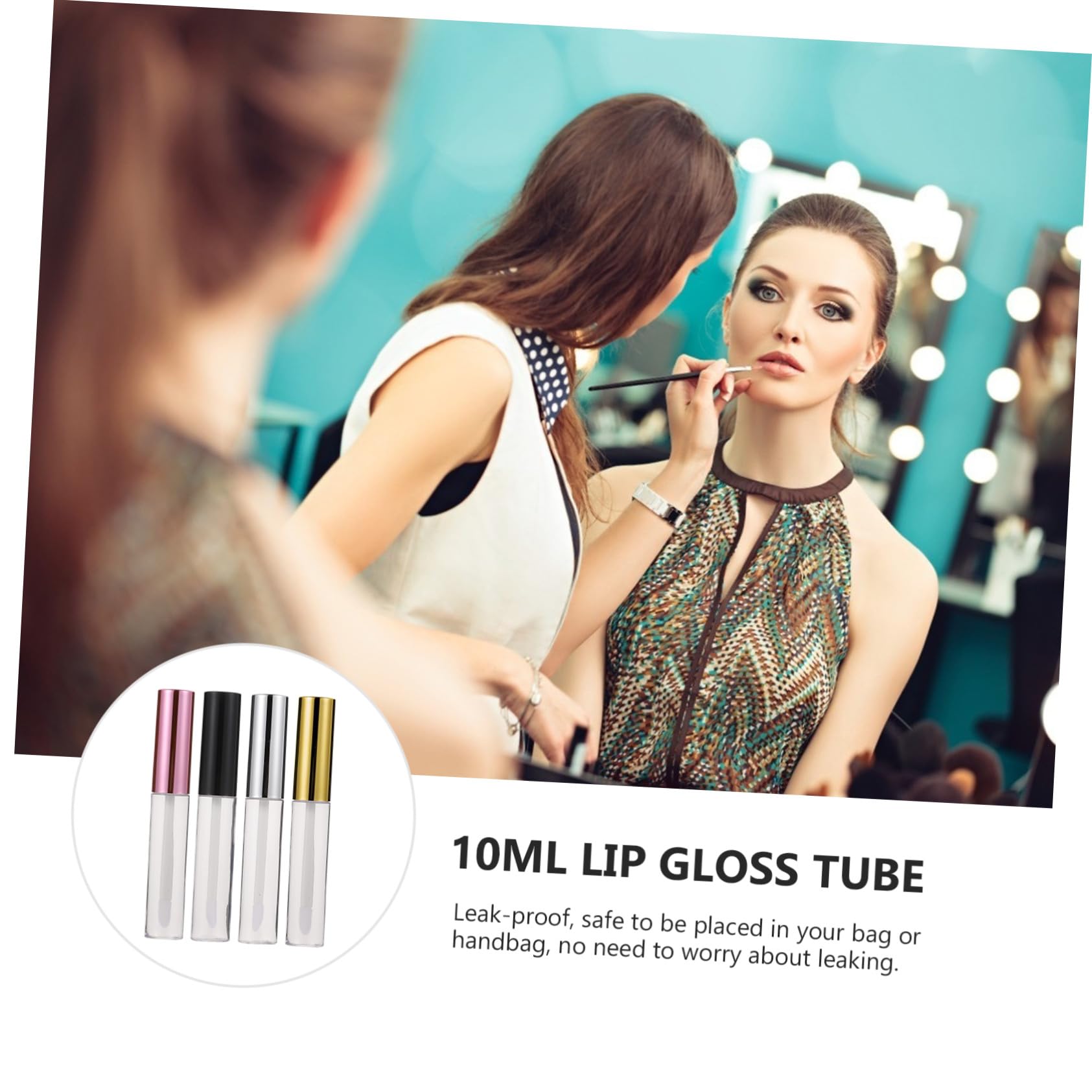 Tubes de Gloss à Lèvres 10ml, Abs, Lot de 40 Pièces