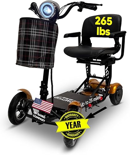 Miniatura 71 de MS-3000 Scooter eléctrico para adultos, scooters plegables para personas mayores, scooter de movilidad de 4 ruedas con silla, scooter eléctrico