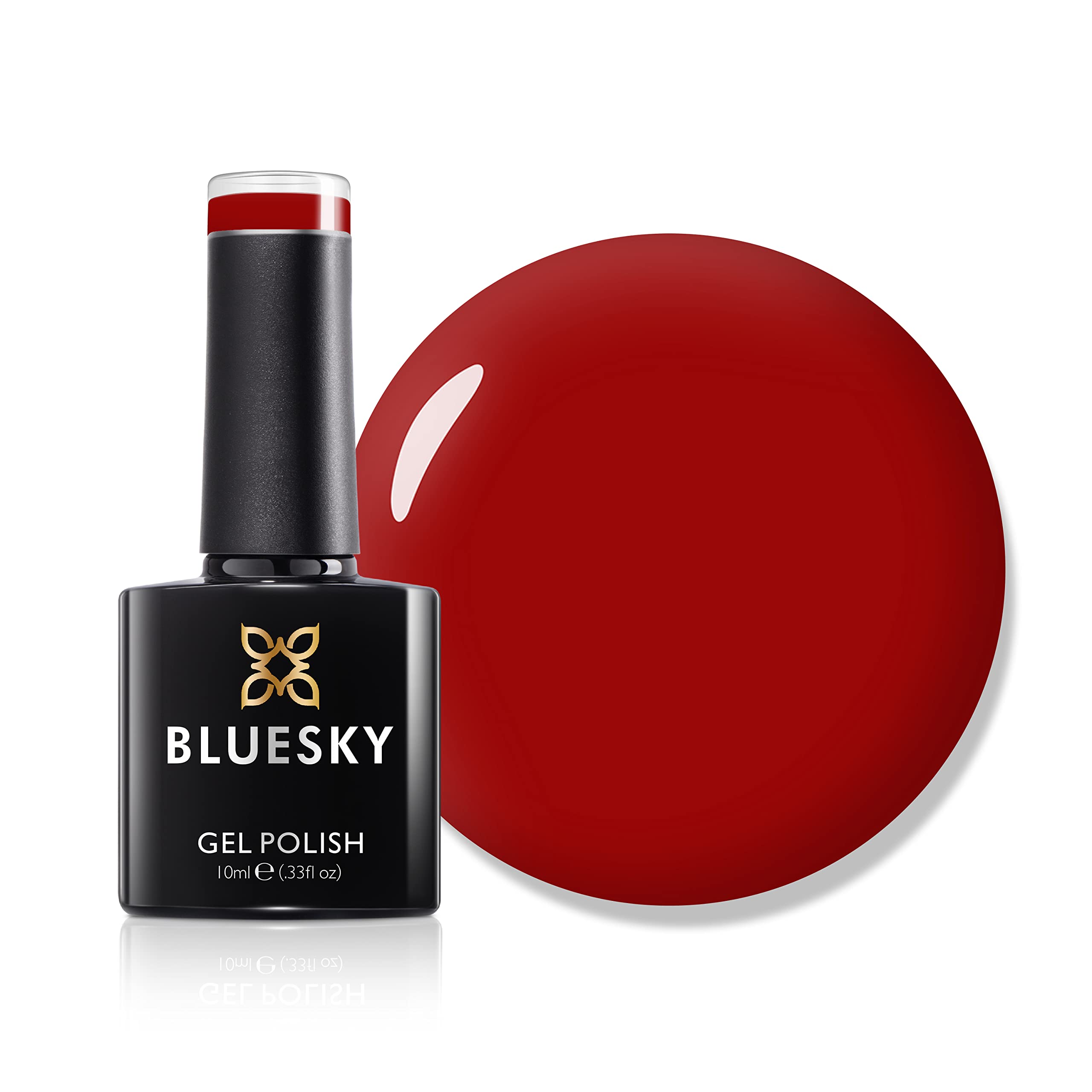Bluesky Gel Polish, AW22, Red Proportion - AW2220, Red, Cherry, Carmine, Long lasting, Chip Resistant, 10 ml (Requires Drying Under UV LED Lamp)