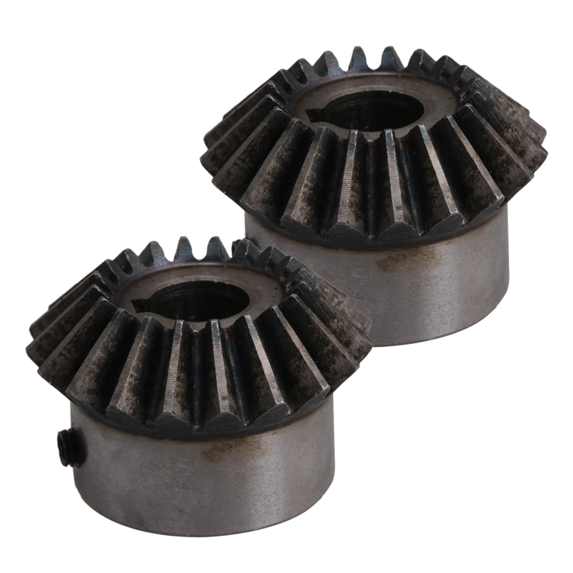 Lot de 2 Roues coniques Diamètre du trou 2 cm Module 20 dents