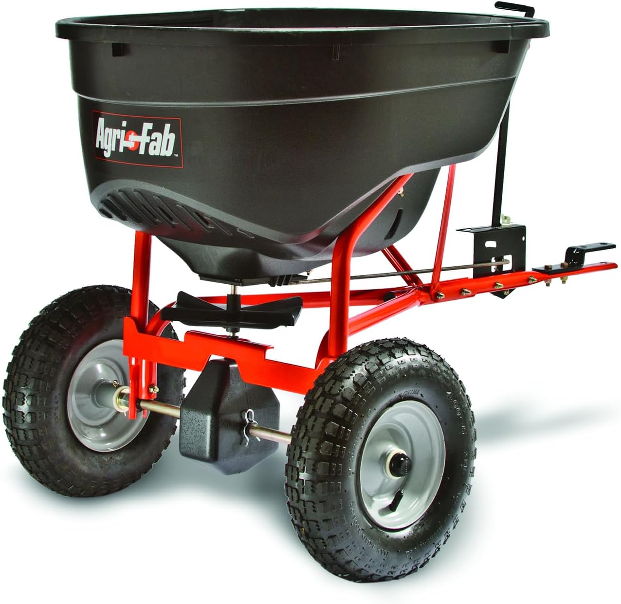 45-0463 130-Pound Tow Behind Broadcast Spreader, Black