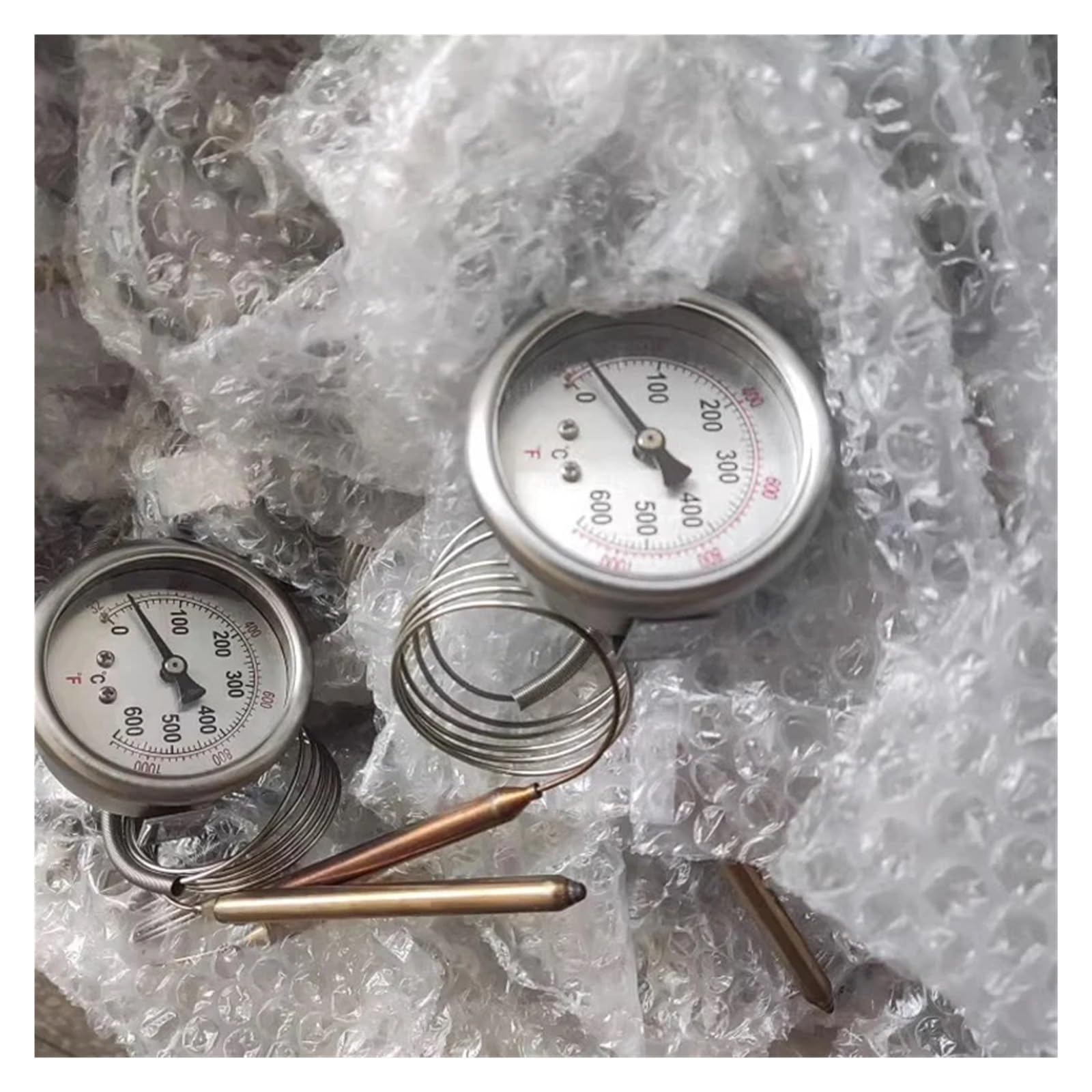 EP4 Pizzaofen Elektroofen Brotofen Thermometer Zeiger Temperaturanzeige, 500 Grad Metallplattentemperaturanzeige, Mechanische Werkzeuge