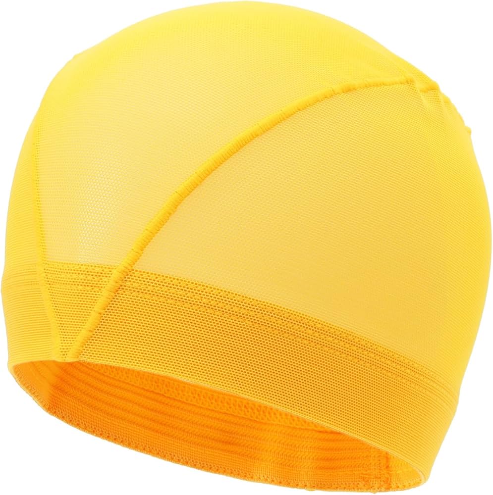 Amazon | ビュー(VIEW) スイミング用メッシュキャップ イエロー M