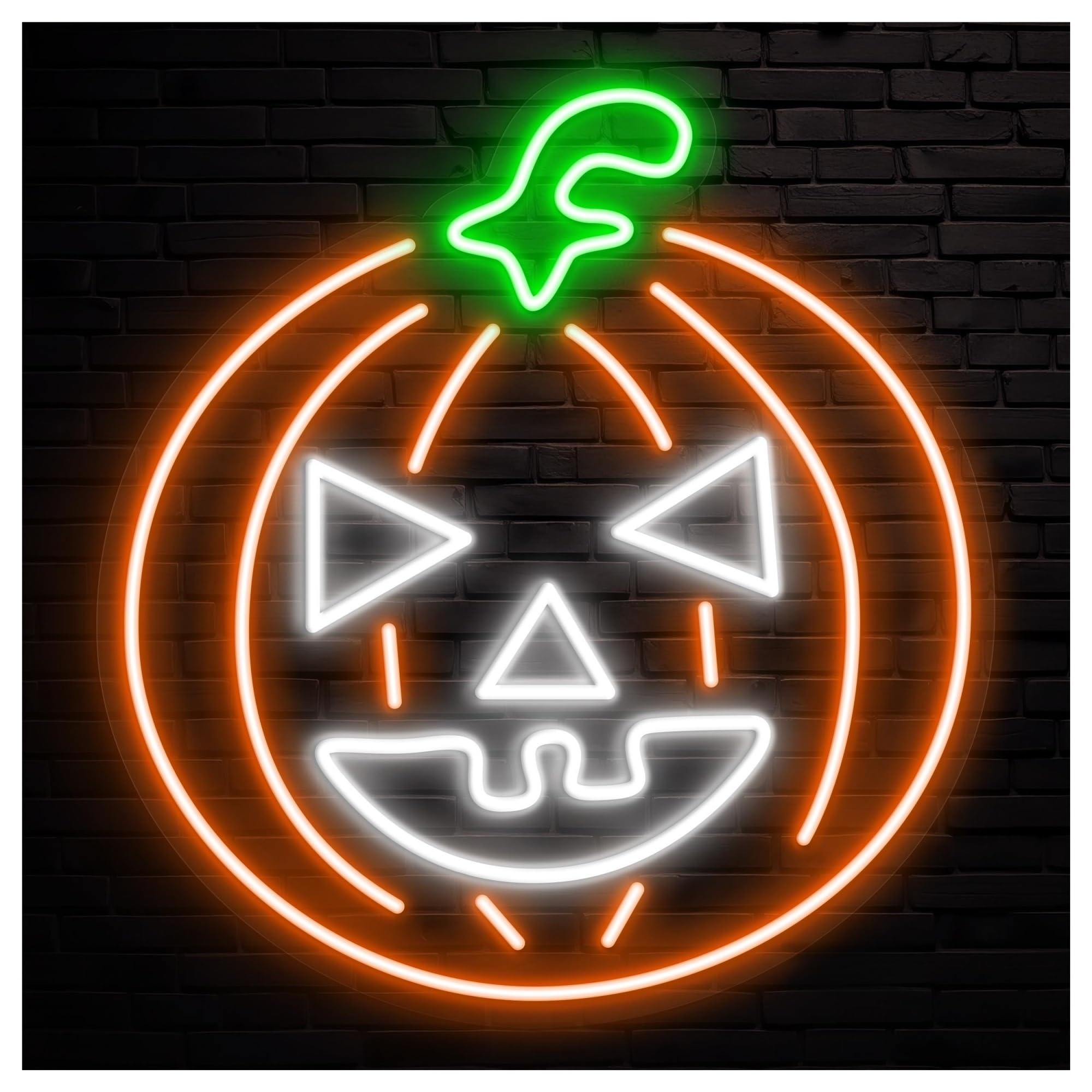 RONGCH Hanging Art Signs Pumpkin Neon Sign, Suitable for Festival Party Cafe Decor with Brightness Adjustable 41cm
