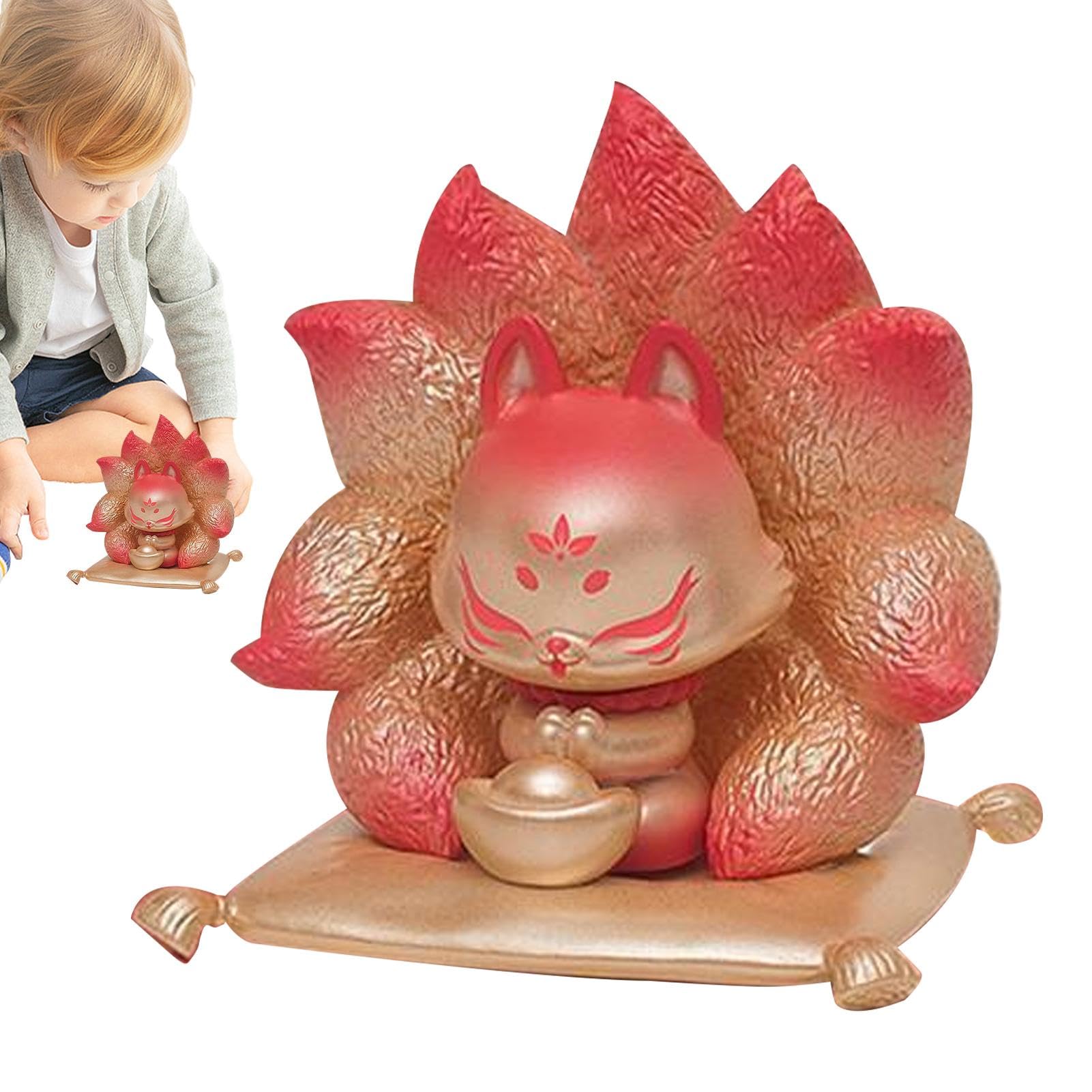 他サイト商談中ピンクオパール キツネちゃん 九尾 ネコちゃん カービング 彫り物 Kさま 春咲桜狐☆姉妹「可動！」桜 蝶々 天狐 狐 キツネ 白狐 桜 妖狐