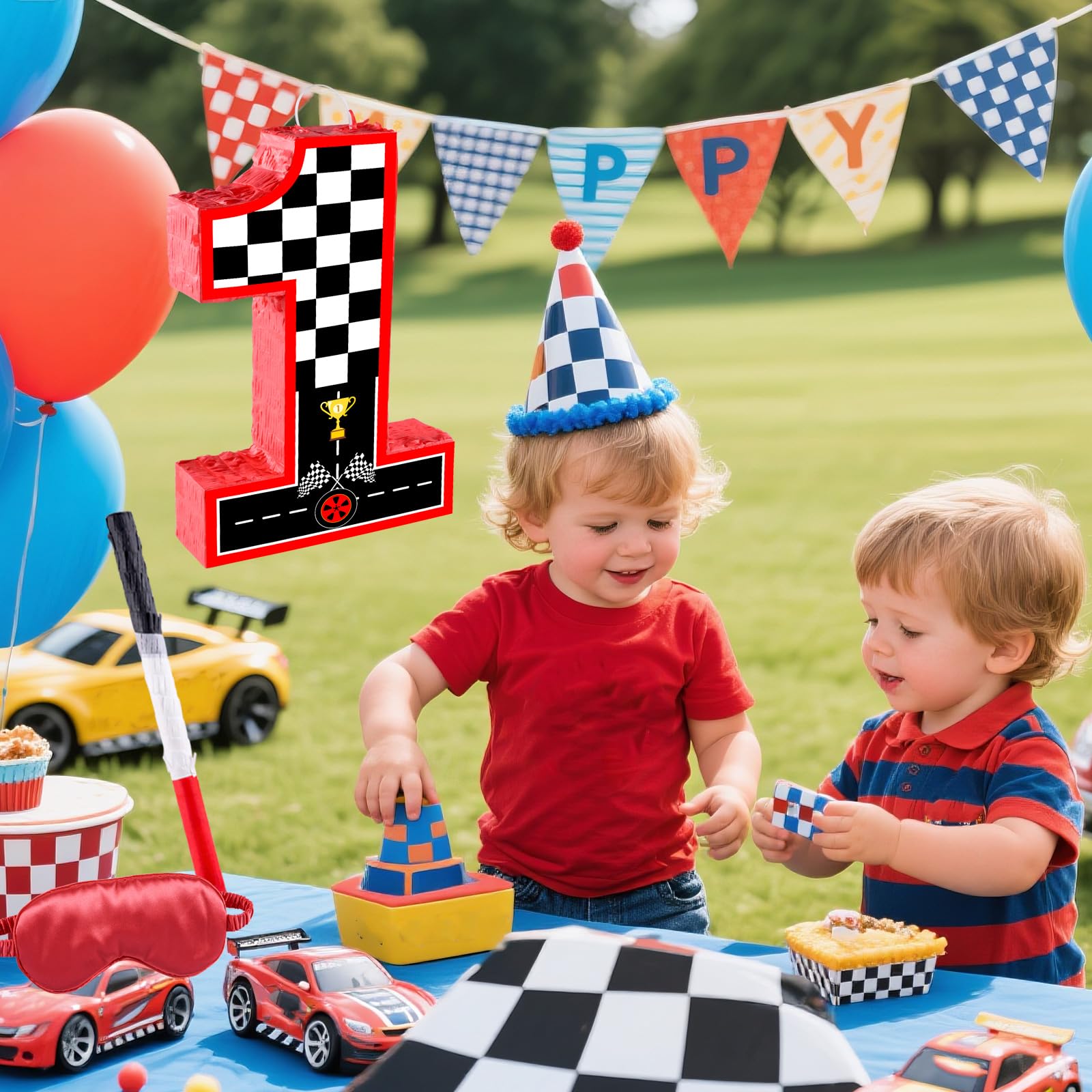 Snapklik.com : 16 Inch Number 1 Race Car Pinata