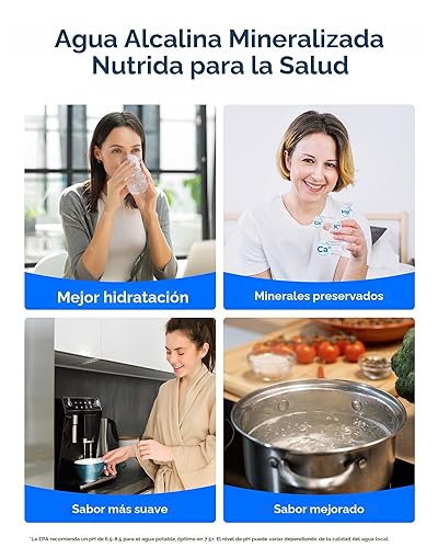 Miniatura 5 de Waterdrop Filtro de agua de ósmosis inversa de pH mineral alcalino G5P500A, certificado NSFANSI 58 y 372, sistema de ósmosis inversa de 8 etapas,