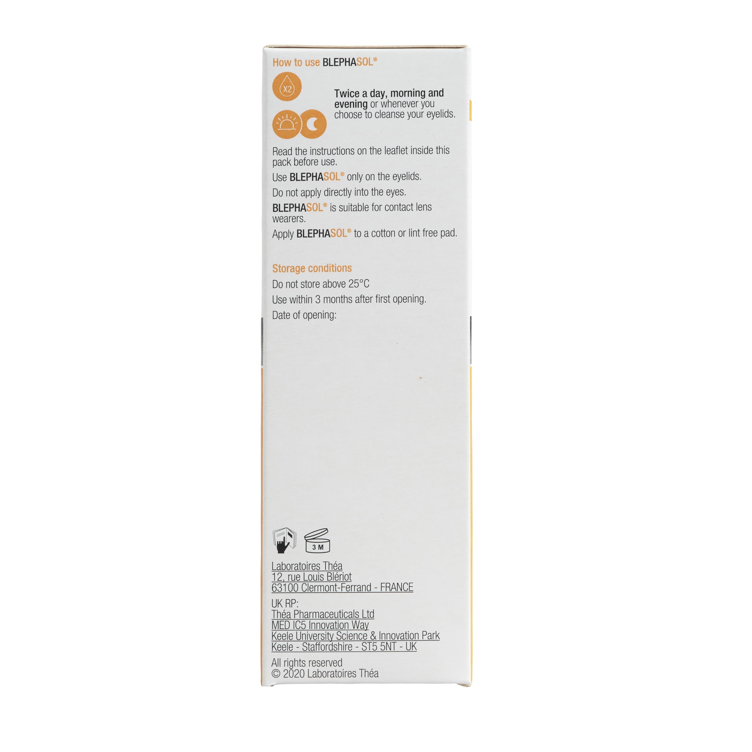 BLEPHASOL Lotion Hydratant de Blephasol Générique Préservatif Gratuit 100 ml