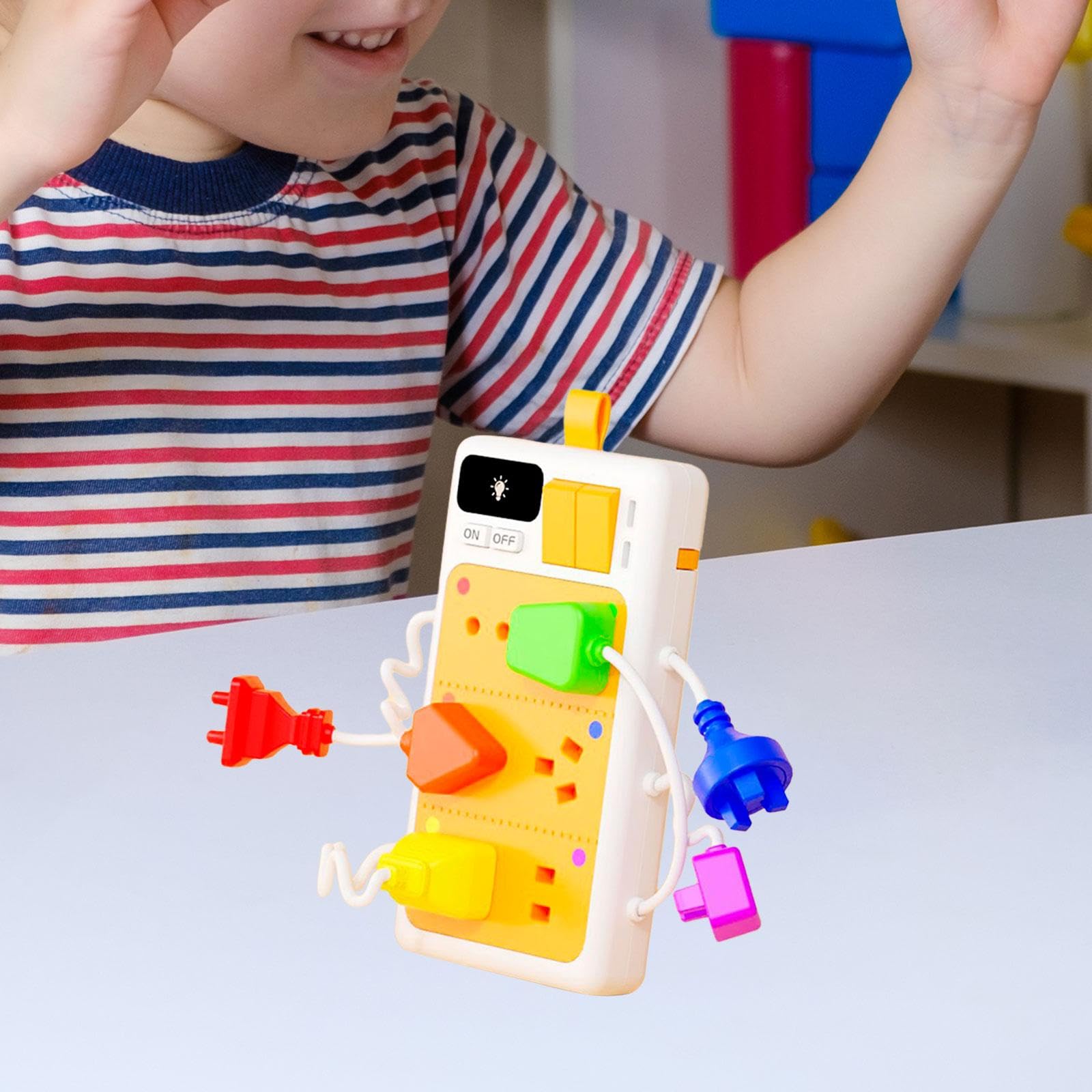 Tablero de Actividades con Accesorios, Piezas para Tablero de Actividades, Juguete de Viaje Interactivo para Desarrollar La Motricidad Fina.