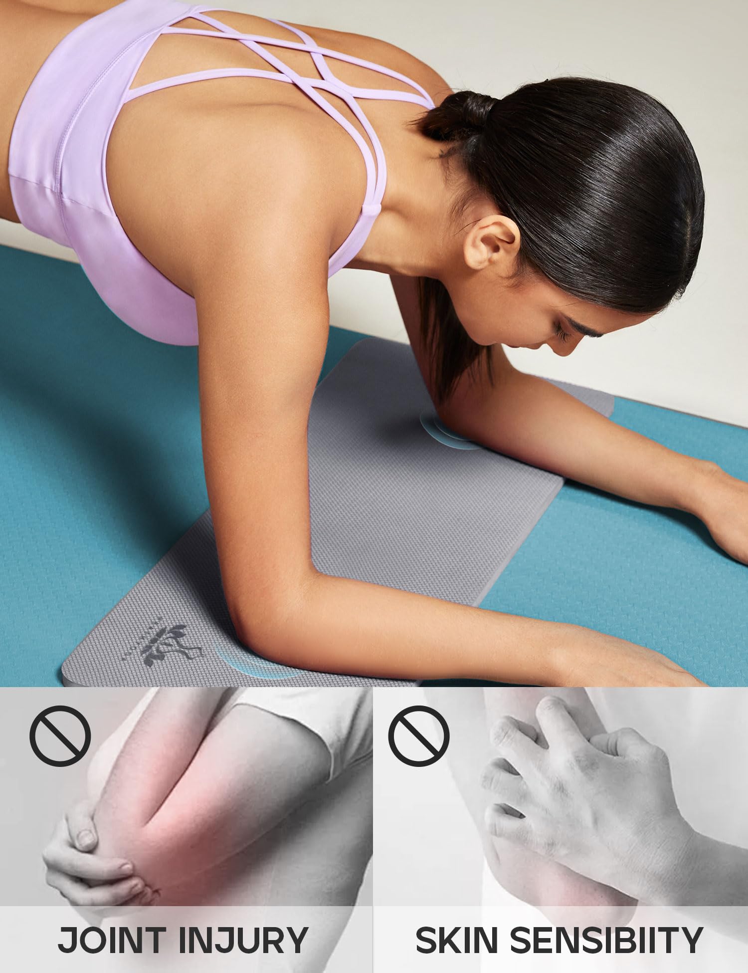 Yoga Knee Pads Cushion Non-Slip Knee Mat by Heathyoga, Knee Pad for Gardening Yard Work, Knee Pad Cushion for Floor Exercises Work Mat Accessory 26