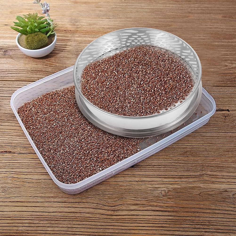 Home Soil Grading Sieve Soil Sifter for Gardening Sieve for Home Coffee Bean Hole Stainless Steel Household Grading Mesh