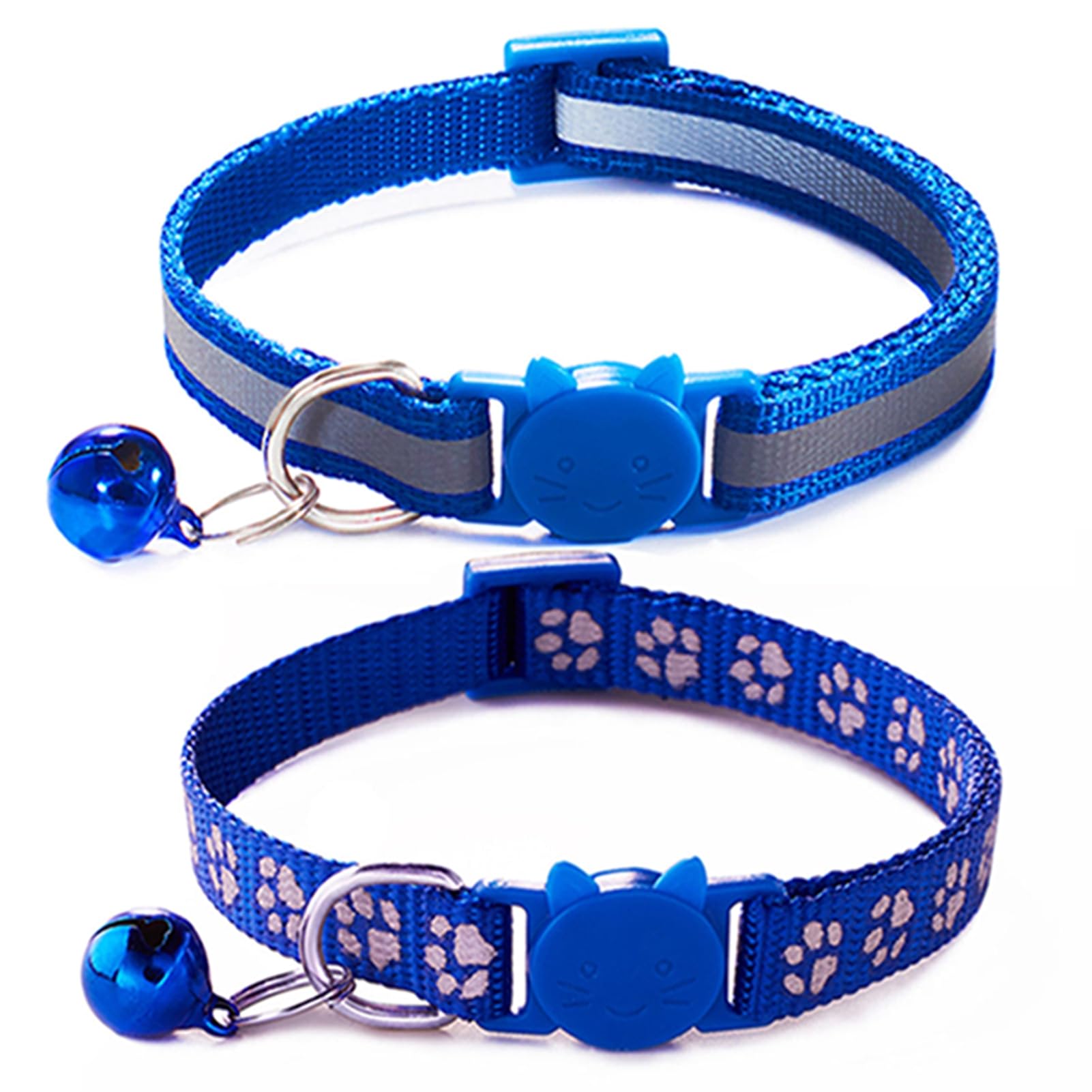 Collier pour chaton femelle en nylon doux mignon et ajustable pour le jardin ou la maison