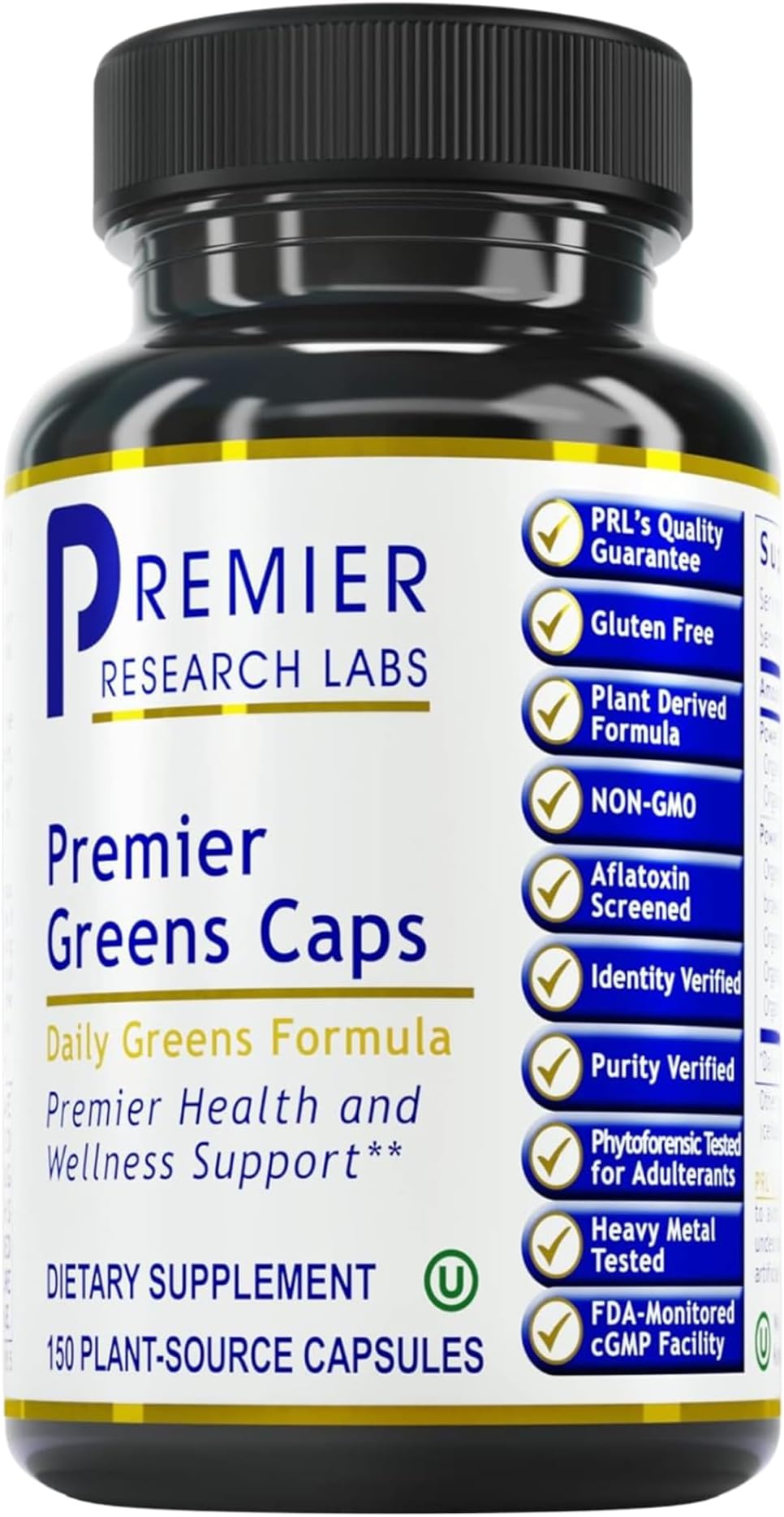 Greens Capsules - Super Greens Capsules, Greens Supplements, Super Greens Pills for Wellness, Veggie Pills with Leafy Greens, Kale, Chlorella - 150 Vegetarian Capsules