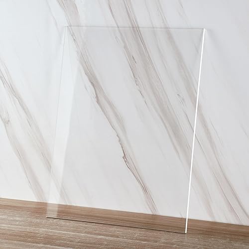 Miniatura 4 de Hoja de Acrílico Transparente 18" x 24" x 14" de Grosor (6mm) Panel de Plexiglás Fundido para Proyectos de Artesanía, Señalización, Corte Láser,