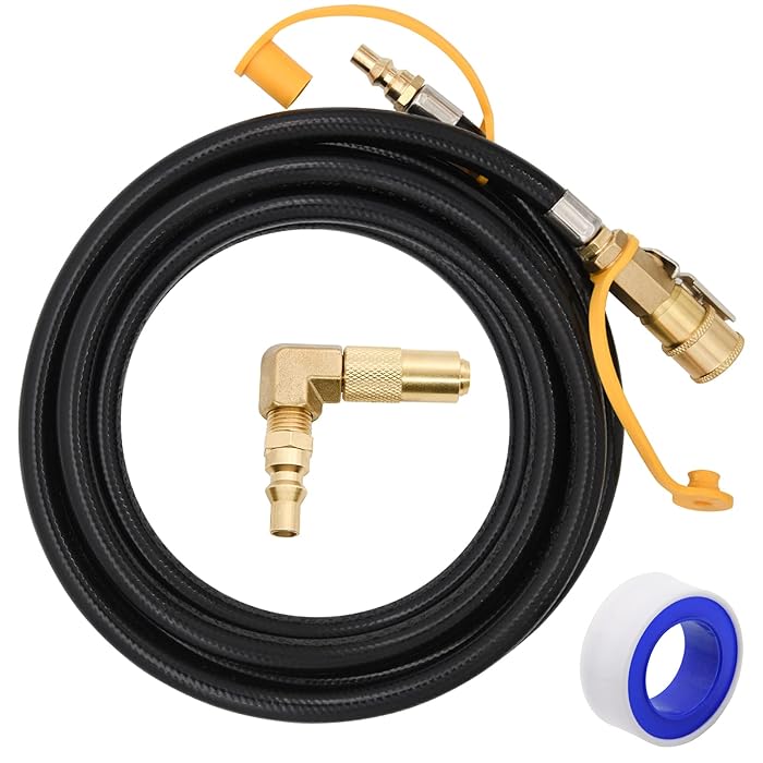 Buy LEIMO 12FT Rv Quick Connect Propane Hose with Propane Elbow Adapter