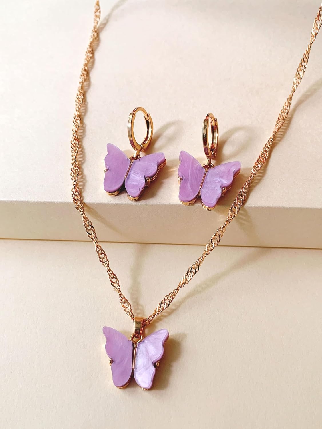Colorful Butterfly Fashion Versatile Earrings Q72# - Image 5