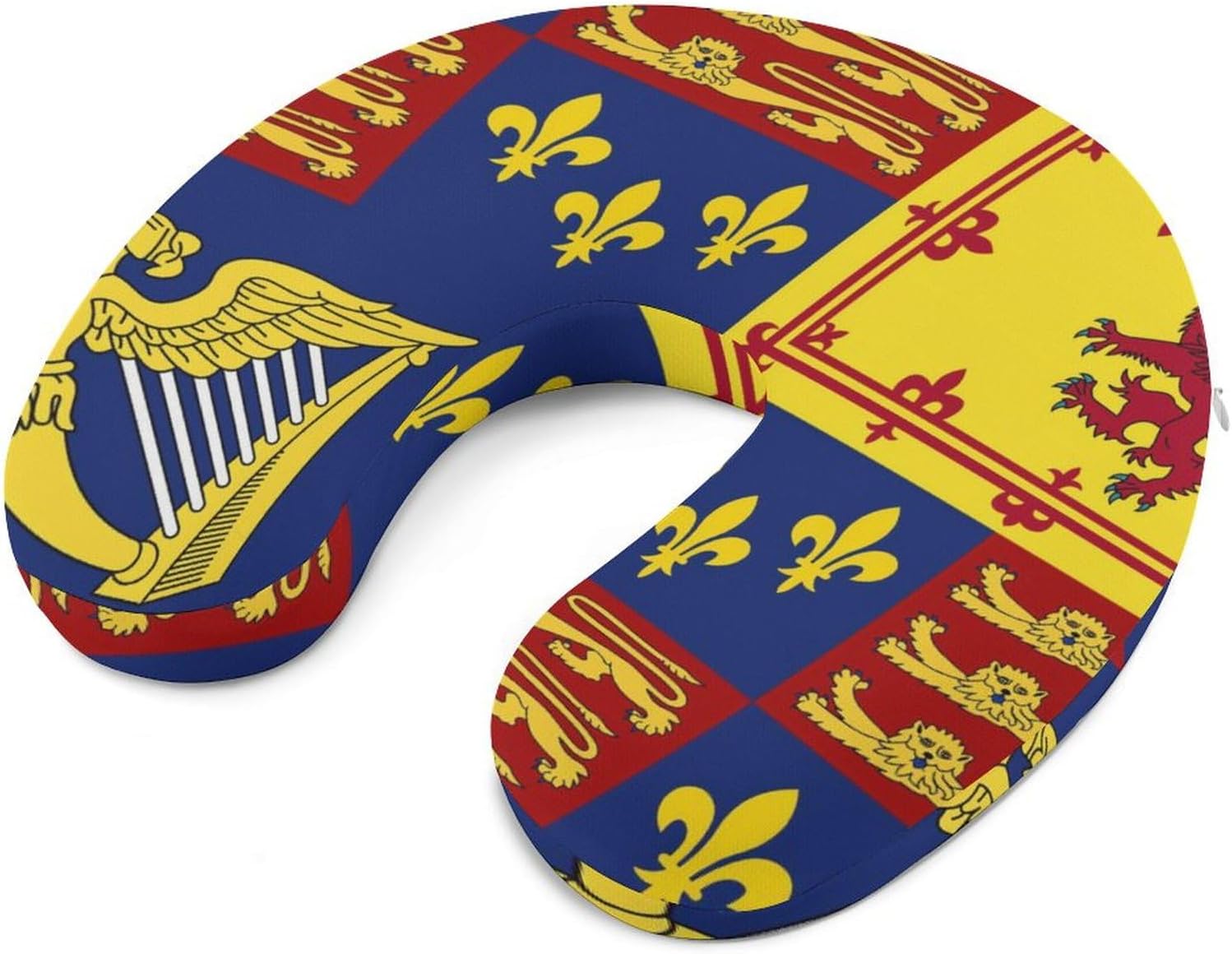 Royal Standard of England (1603-1649) Funny Travel Pillow U Shaped Memory Foam Neck Pillows Portable for Flight Car Home Office
