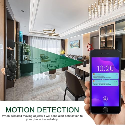 Miniatura 6 de Cargador de cámara oculta, cámara espía portátil de seguridad WiFi 1080P, mini cámara de niñera con bucle para vigilancia interior de hasta 128 GB