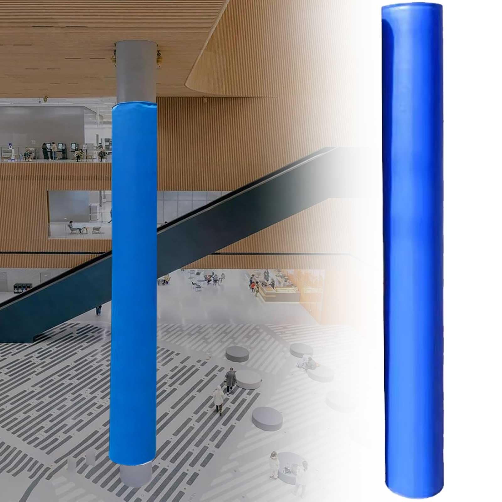 4Ft Tall Weatherproof Post Padding Wrap for Playground Safe Round Pole Protect Cover Column Pads for Player Safe tial Playground Equint