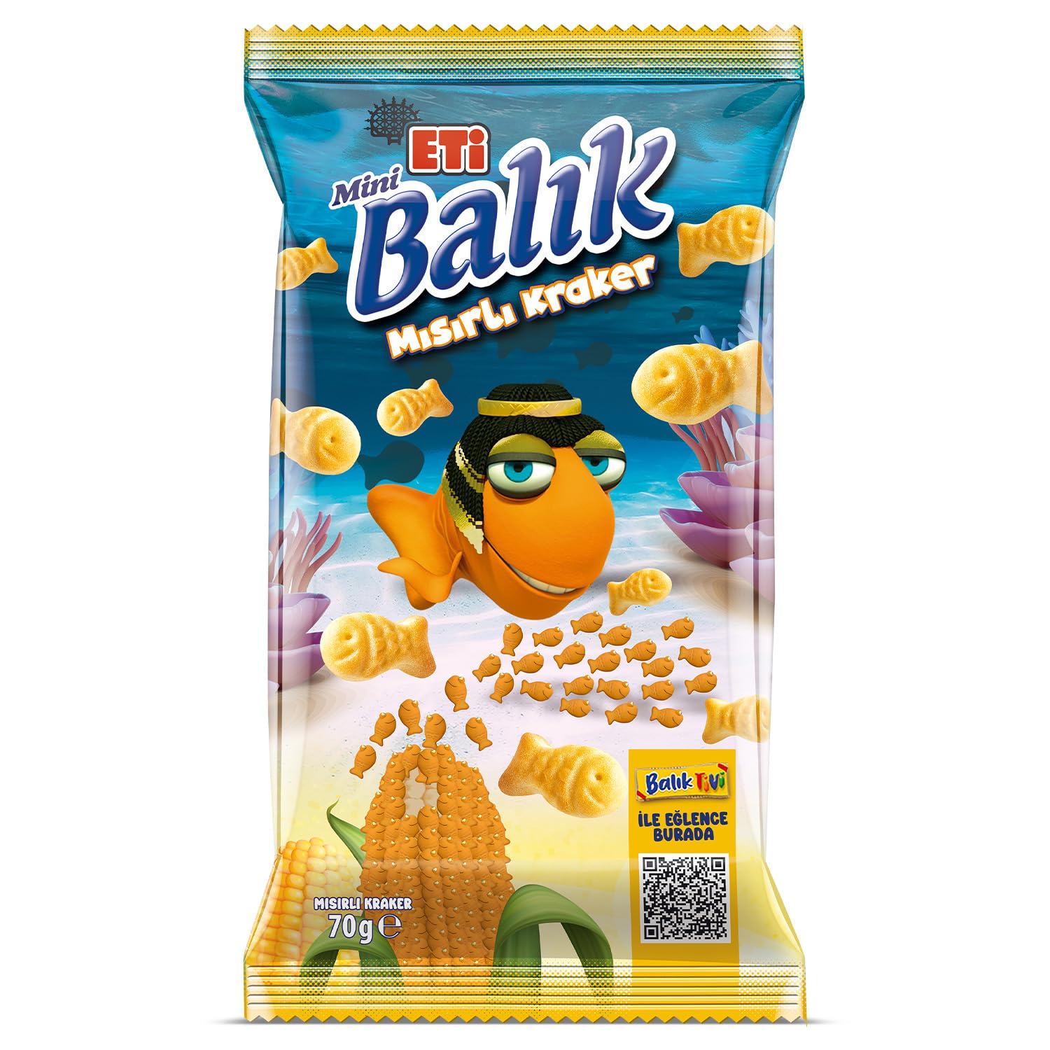 Eti Balık Mini Mısırlı Kraker 70 g